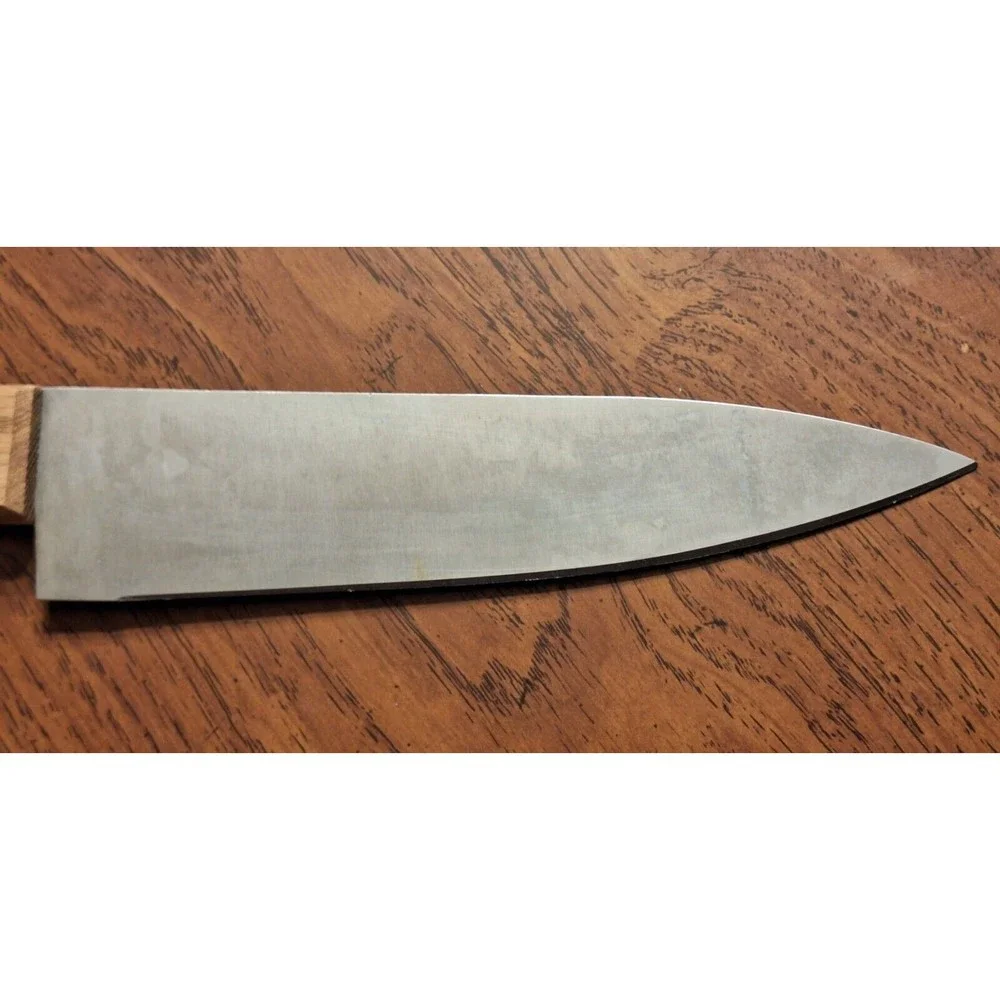Vintage FARBERWARE Stainless Chef Knife Wood Handle 8